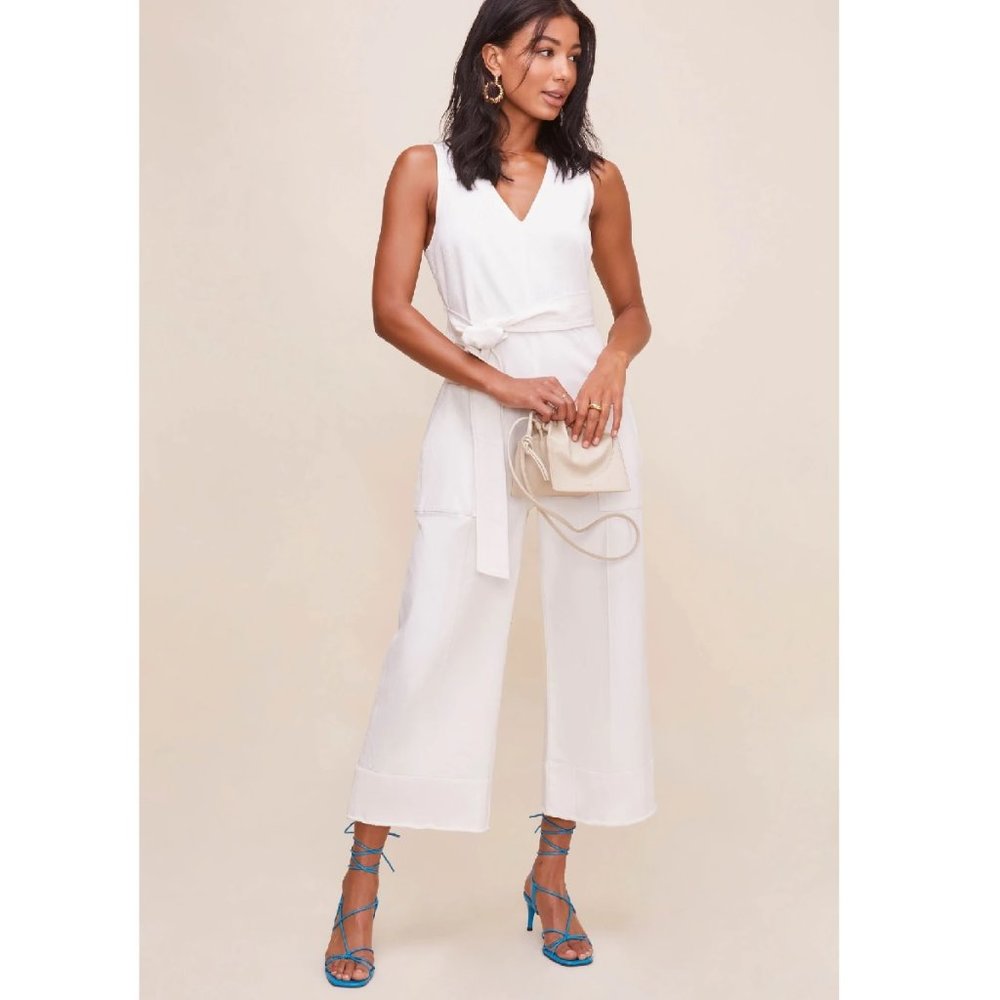 ASTR. DAYDREAM FRONT TIE JUMPSUIT